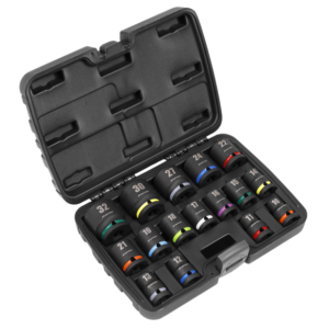 Impact Socket Set 1/2"Sq Drive 16pc