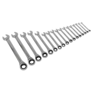 Ratchet Combination Spanner Set 17pc