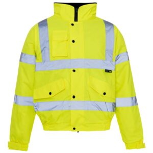 HI Vis Yellow Bomber Jacket